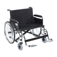 Sentra EC Heavy Duty Extra Wide Wheelchair, Detachable Full Arms, Swing away Footrests, 28" Seat - Discount Homecare & Mobility Products