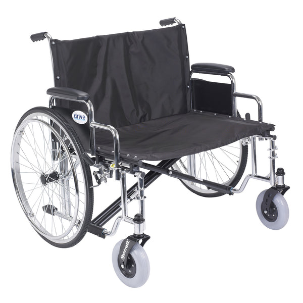 Sentra EC Heavy Duty Extra Wide Wheelchair, Detachable Desk Arms, 30" Seat - Discount Homecare & Mobility Products