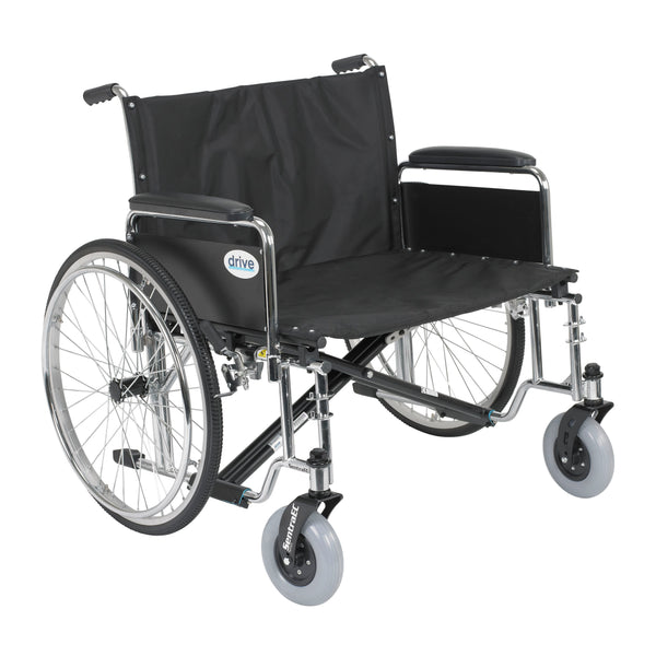 Sentra EC Heavy Duty Extra Wide Wheelchair, Detachable Full Arms, 30" Seat - Discount Homecare & Mobility Products
