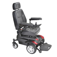 Titan Transportable Front Wheel Power Wheelchair, Full Back Captain's Seat, 16" x 16" - Discount Homecare & Mobility Products