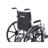 Poly Fly Light Weight Transport Chair Wheelchair with Swing away Footrests, 18" Seat - Discount Homecare & Mobility Products