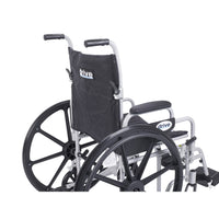 Poly Fly Light Weight Transport Chair Wheelchair with Swing away Footrests, 20" Seat - Discount Homecare & Mobility Products